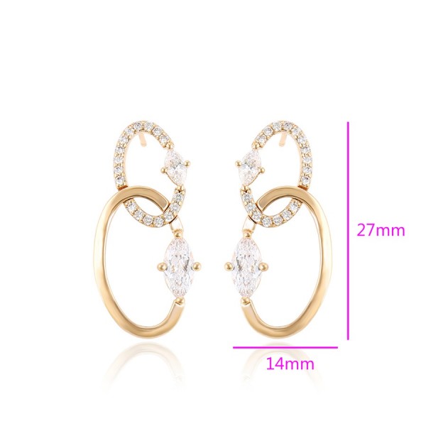 Twist Hoop Gold Plated Earrings