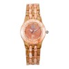 Natural Wood & Marble Watch For Ladies - Brown & Peach