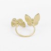 Gold Plated Double-Butterfly Ring