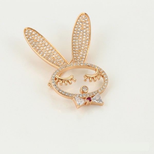 Gold Plated Bunny Brooch