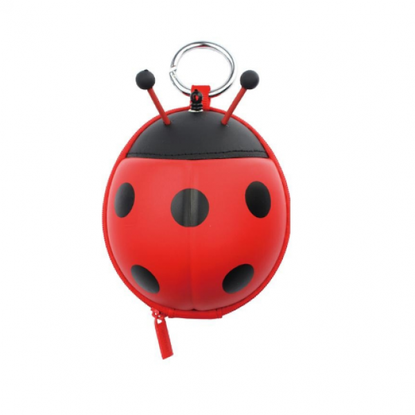 Ladybug Card Bag-Red