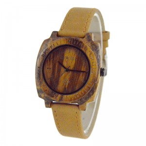 Natural Wood Watch For Unisex - Brown